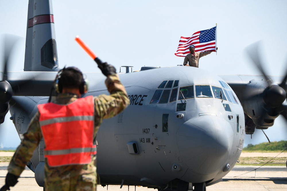 Deployed 143d Airlift Wing Airmen Return in Time for Independence Day Weekend