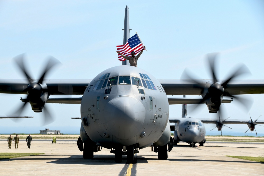 Deployed 143d Airlift Wing Airmen Return in Time for Independence Day Weekend