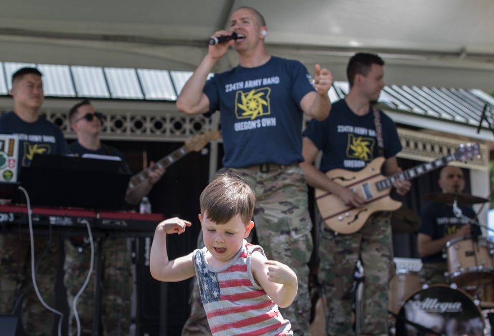 234th Army Band performs for Centennial Tour