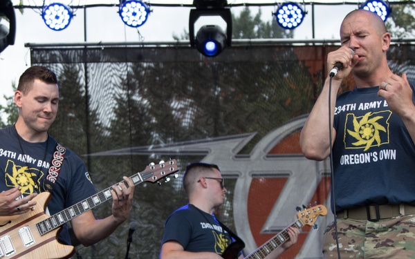 234th Army Band performs for Centennial Tour