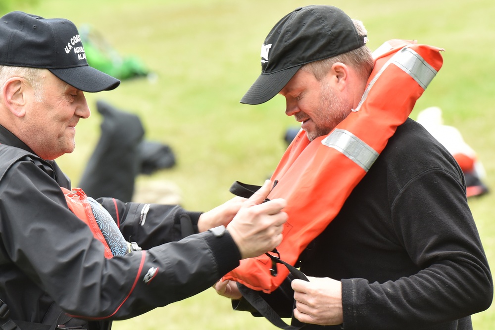 Coast Guard holds cold water paddle craft class in Juneau, Alaska