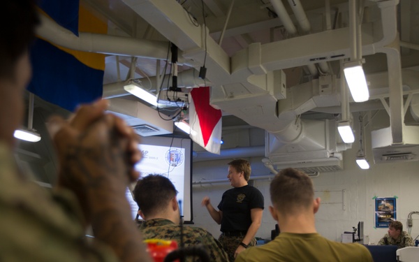 Marines and Sailors earn TASER qualification aboard USS Wasp (LHD 1)