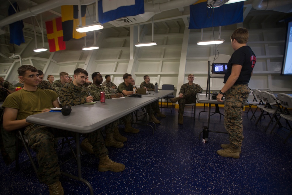 Marines and Sailors earn TASER qualification aboard USS Wasp (LHD 1)