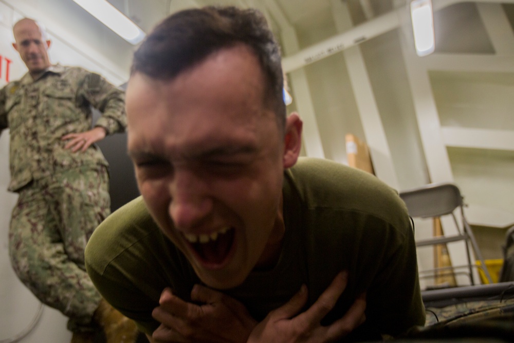 Marines and Sailors earn TASER qualification aboard USS Wasp (LHD 1)