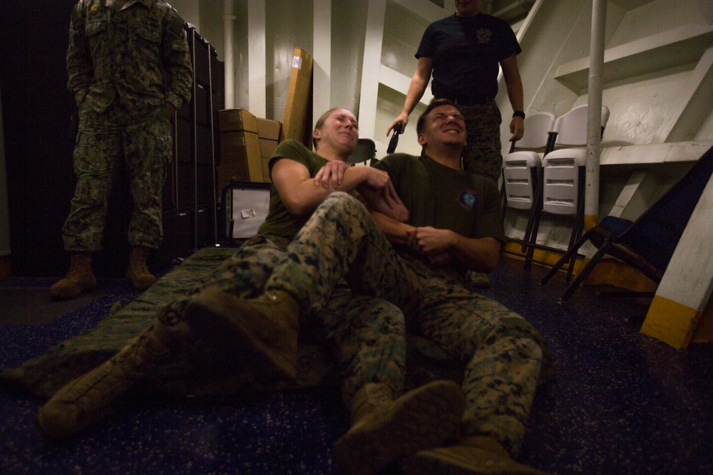 Marines and Sailors earn TASER qualification aboard USS Wasp (LHD 1)