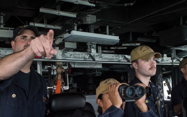 USS Montgomery Arrives In Singapore