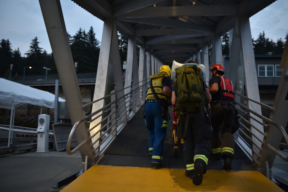 Coast Guard, locals medevac woman from cruise ship near Juneau, Alaska
