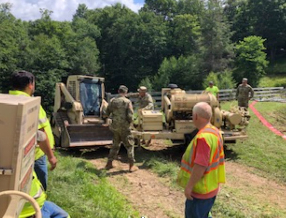 W.Va. Guard Soldiers continue cleanup in Harman