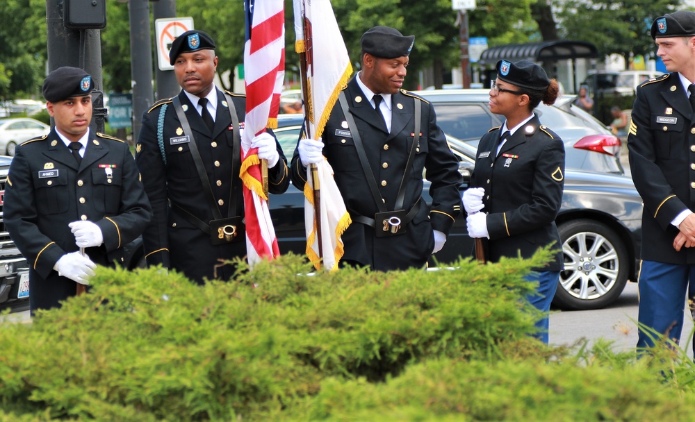 Monument Dedication Honors Illinois National Guard's Famed 8th Infantry Regiment