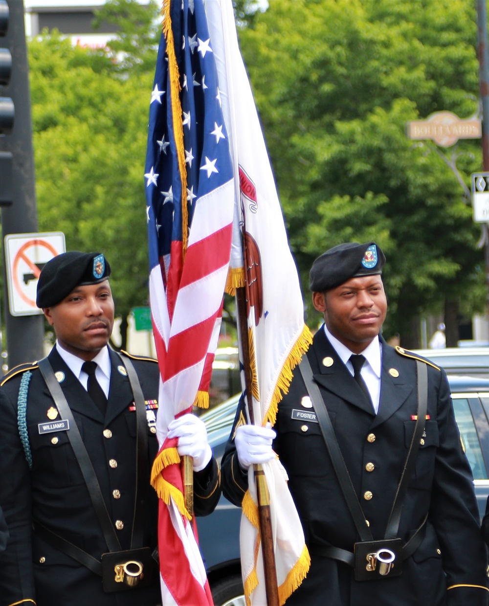 Monument Dedication Honors Illinois National Guard's Famed 8th Infantry Regiment