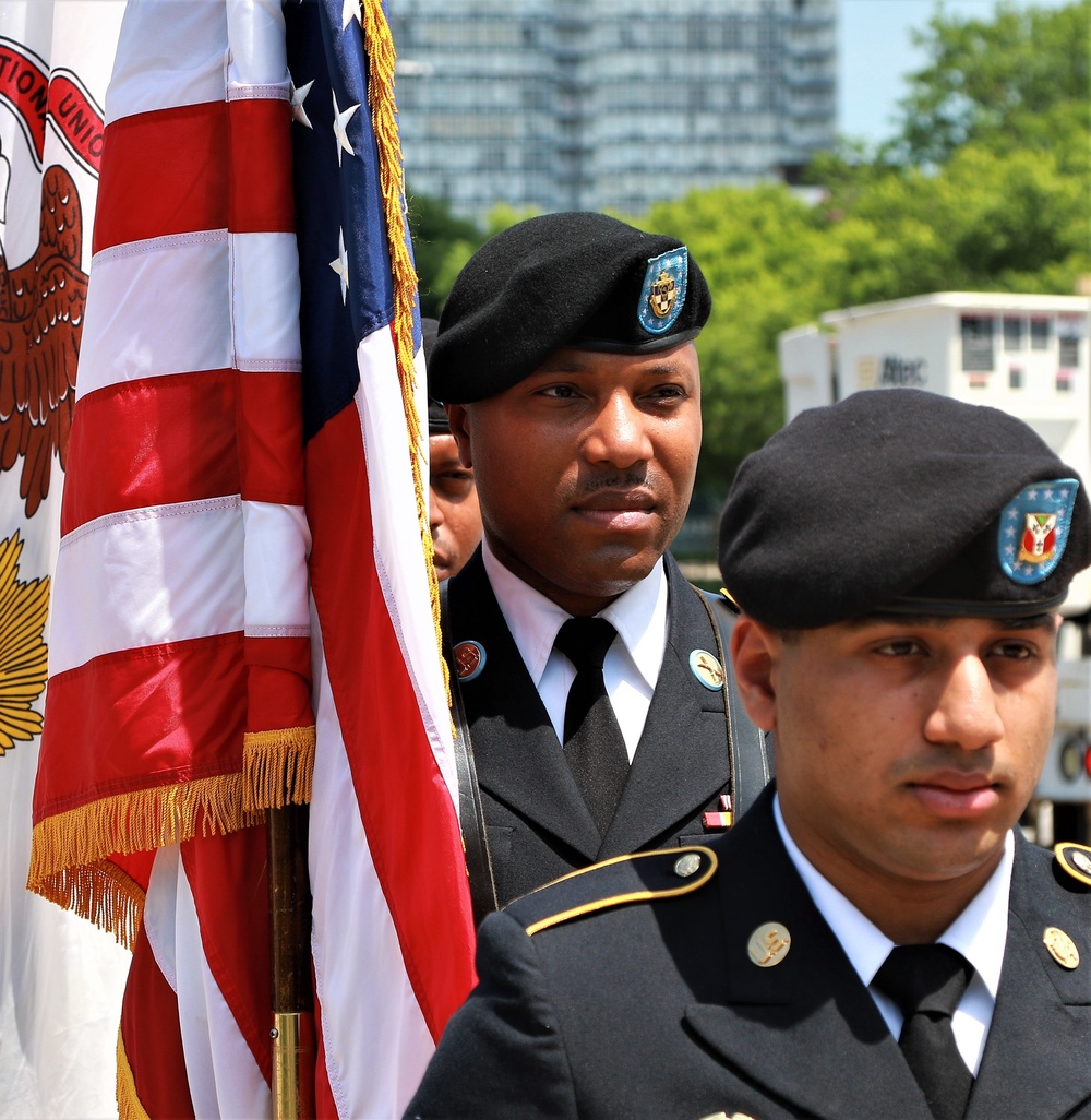 Monument Dedication Honors Illinois National Guard's Famed 8th Infantry Regiment