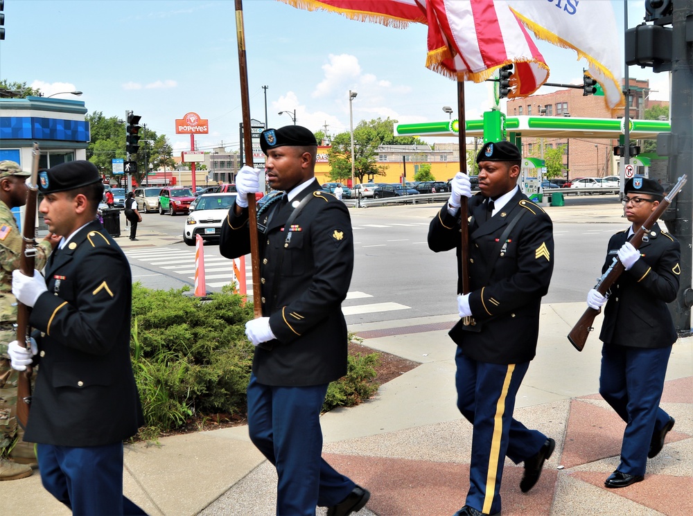 Monument Dedication Honors Illinois National Guard's Famed 8th Infantry Regiment