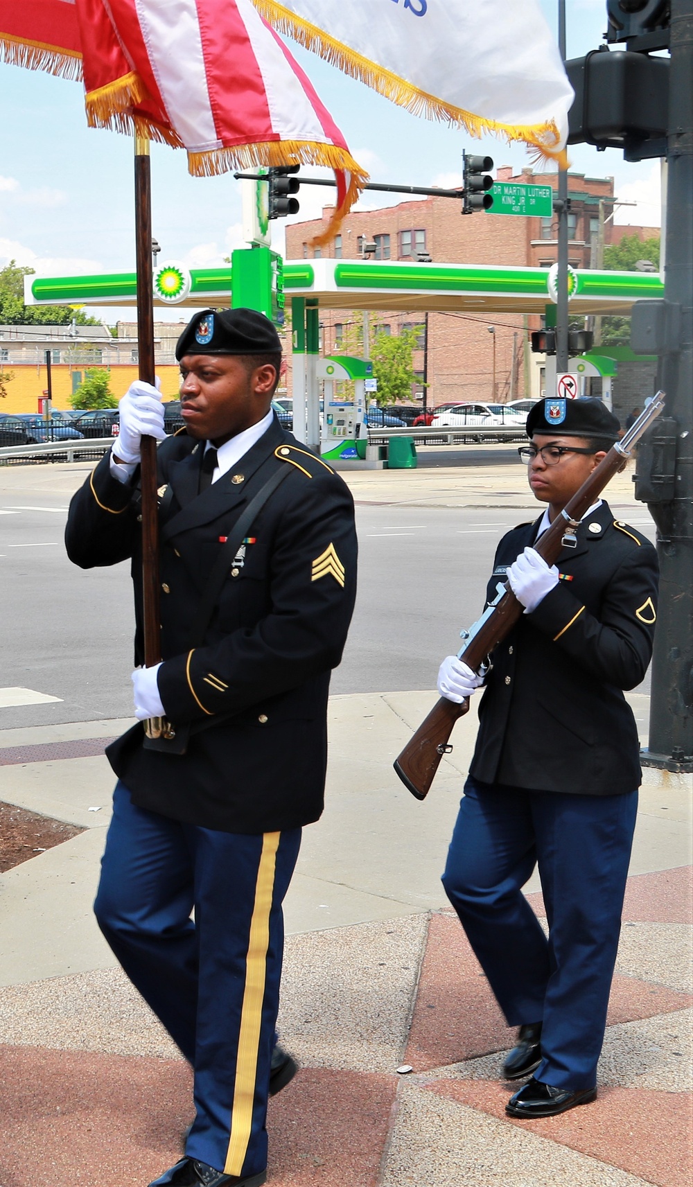 Monument Dedication Honors Illinois National Guard's Famed 8th Infantry Regiment