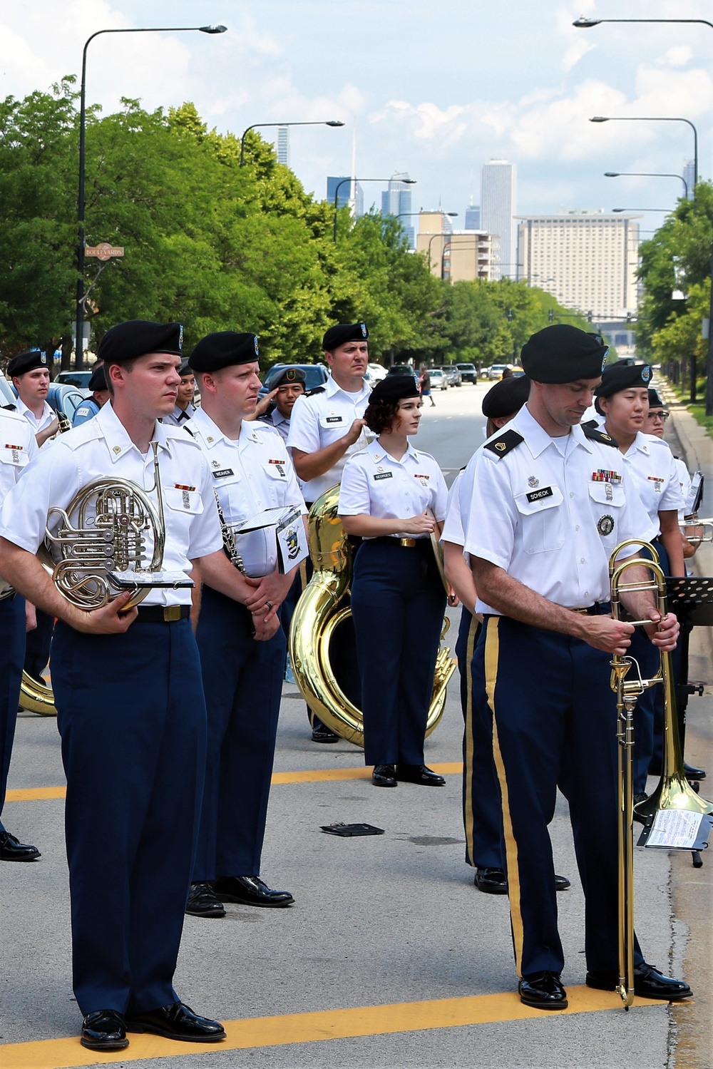 Monument Re-Dedication Honors Illinois National Guard's Famed 8th Infantry Regiment