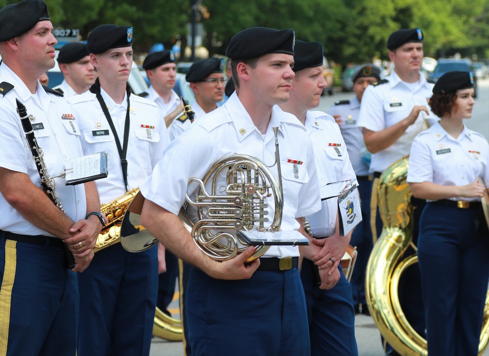 Monument Re-Dedication Honors Illinois National Guard's Famed 8th Infantry Regiment