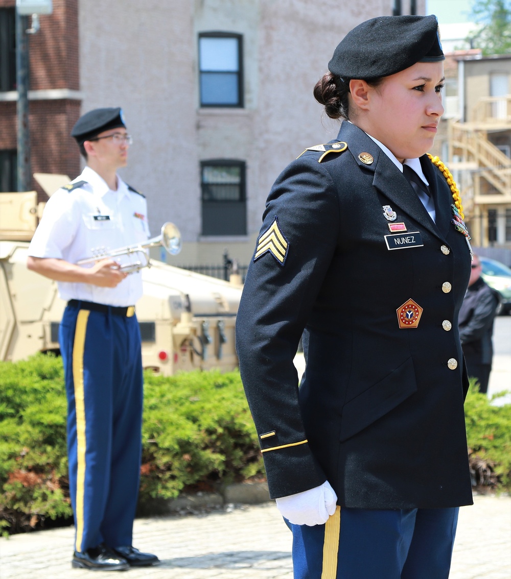 Monument Re-Dedication Honors Illinois National Guard's Famed 8th Infantry Regiment