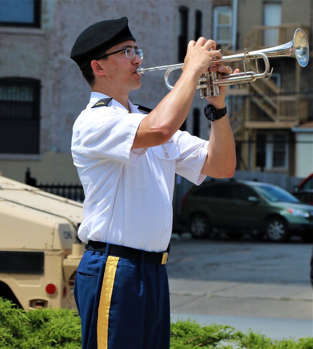 Monument Re-Dedication Honors Illinois National Guard's Famed 8th Infantry Regiment