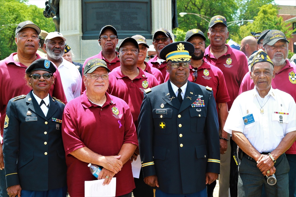 Monument Re-Dedication Honors Illinois National Guard's Famed 8th Infantry Regiment