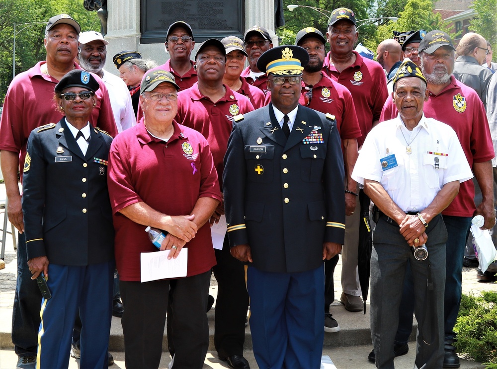 Monument Re-Dedication Honors Illinois National Guard's Famed 8th Infantry Regiment