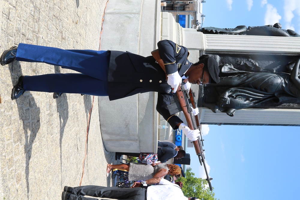 Monument Re-Dedication Honors Illinois National Guard's Famed 8th Infantry Regiment