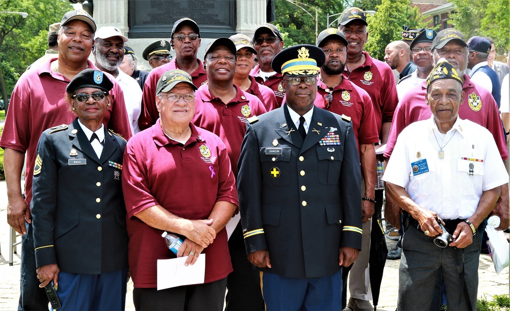 Monument Re-Dedication Honors Illinois National Guard's Famed 8th Infantry Regiment