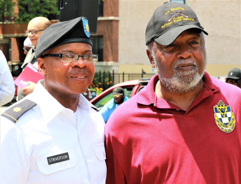 Monument Re-Dedication Honors Illinois National Guard's Famed 8th Infantry Regiment