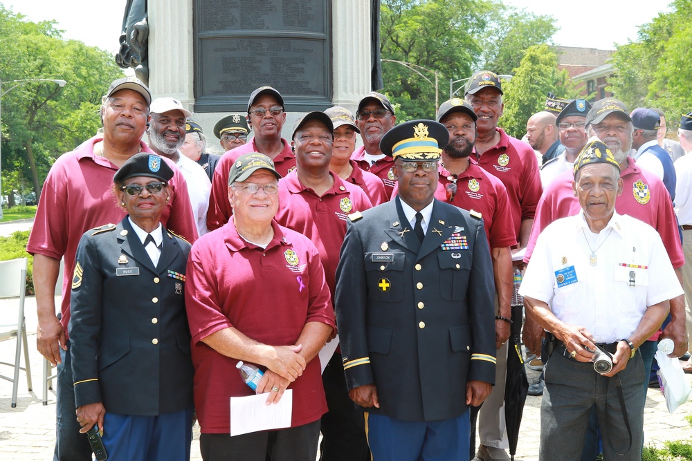 Monument Re-Dedication Honors Illinois National Guard's Famed 8th Infantry Regiment