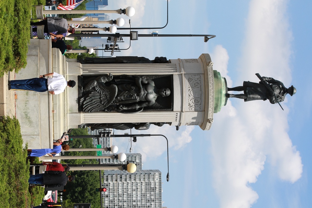 Monument Re-Dedication Honors Illinois National Guard's Famed 8th Infantry Regiment