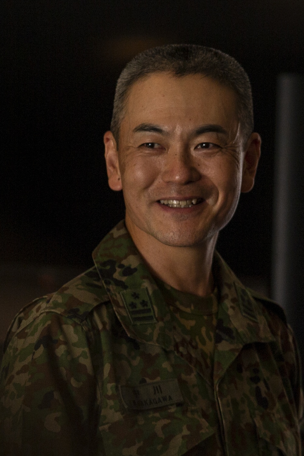 JGSDF Colonel Nakagawa speaks to MWSS-171 Officers