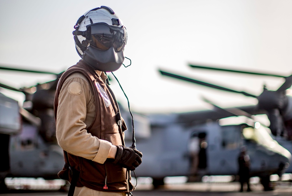 Flight Operations aboard the USS Boxer