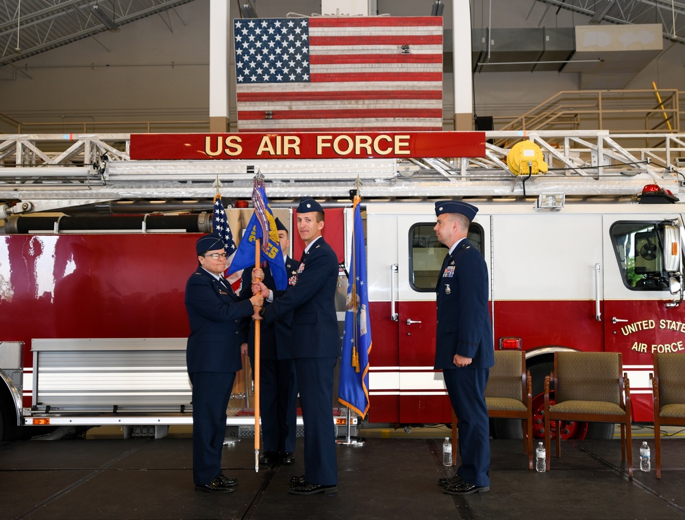 319th Civil Engineer Squadron change of command ceremony