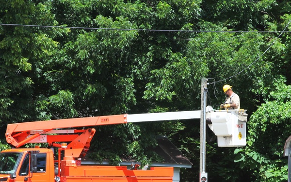 Electric Lines are Repaired