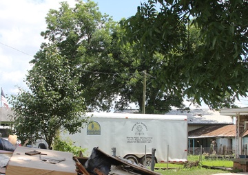 Volunteers Helping Residents After Flood
