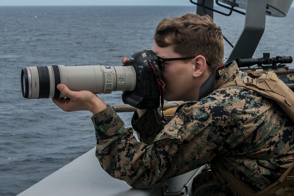 USS Green Bay provides support during 31st MEU VBSS