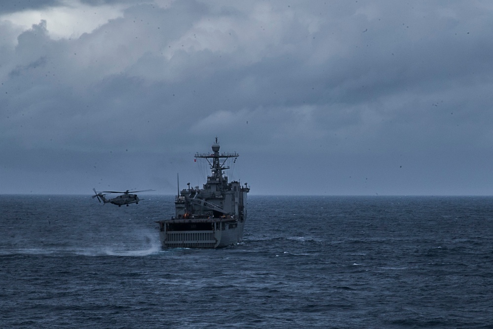 USS Green Bay provides support during 31st MEU VBSS