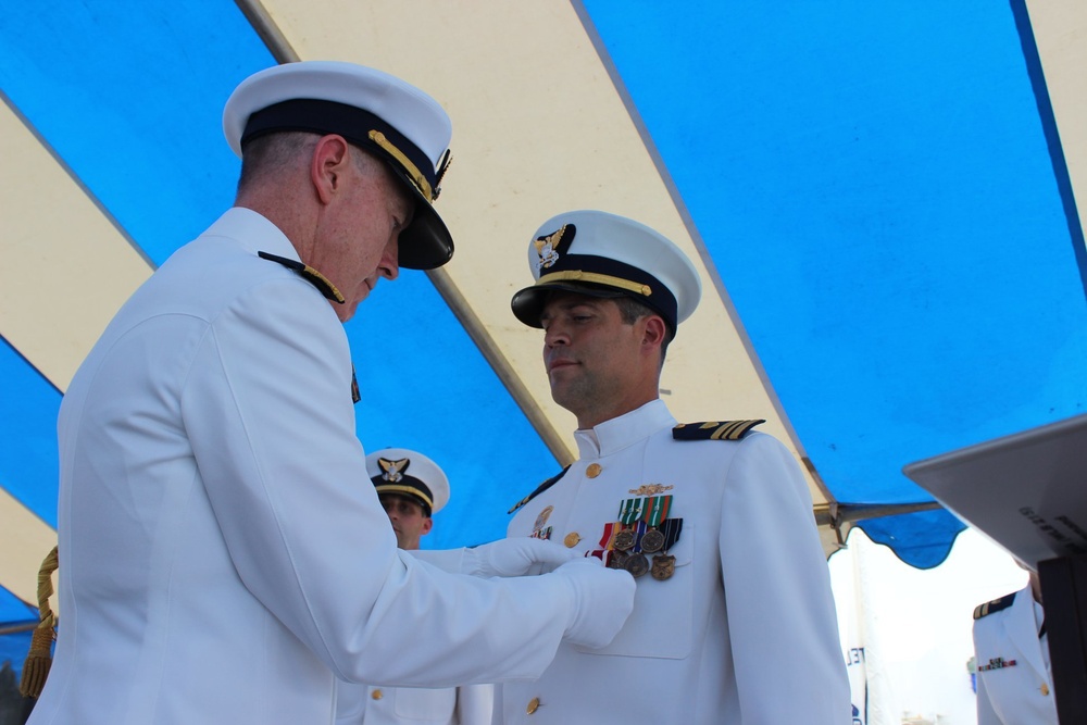 Imagery Available: Coast Guard Cutter Sequoia crew welcomes new commanding officer