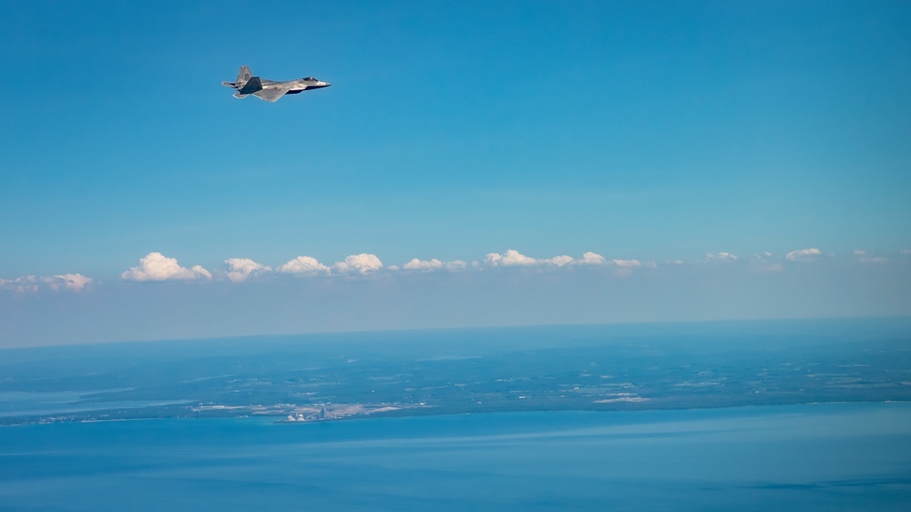 Thunderbirds fly over Michigan