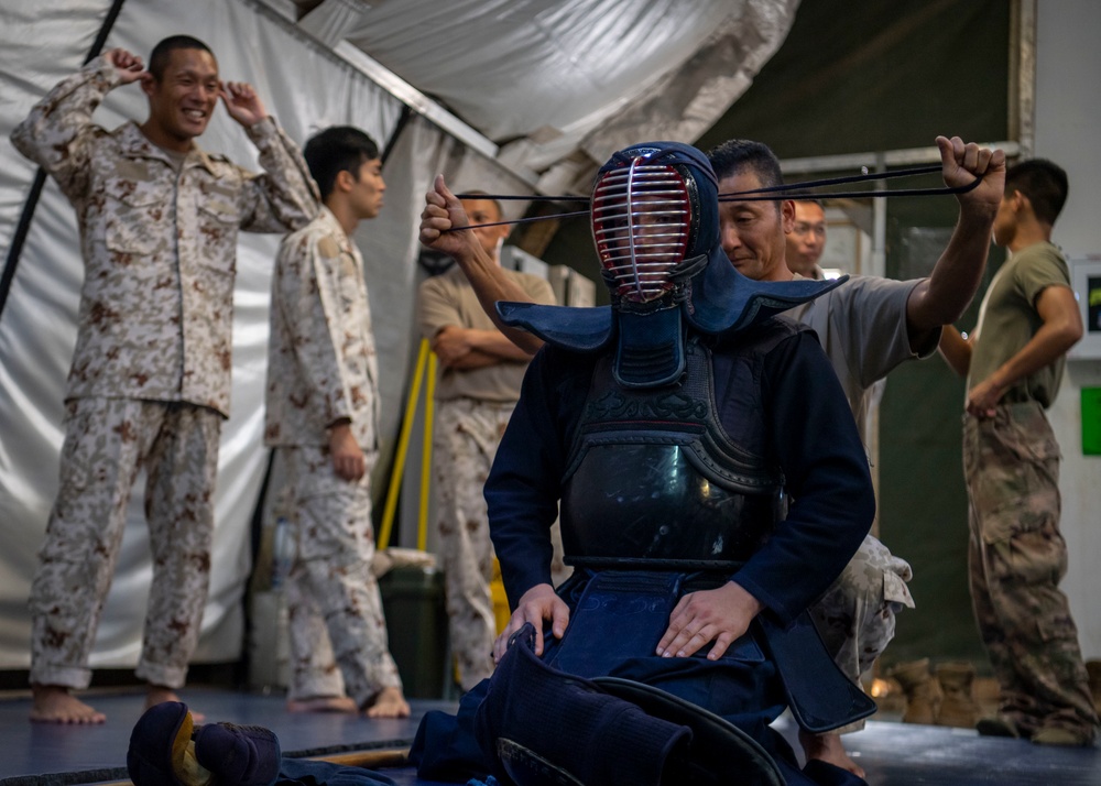 Task Force Warrior and Japanese Ground Self-Defense Force meet for combative training