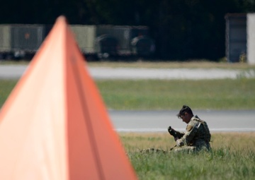 435th AGOW and 16th SB parachute over Ramstein