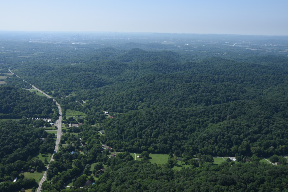 Aerial shots of Nashville and surrounding areas