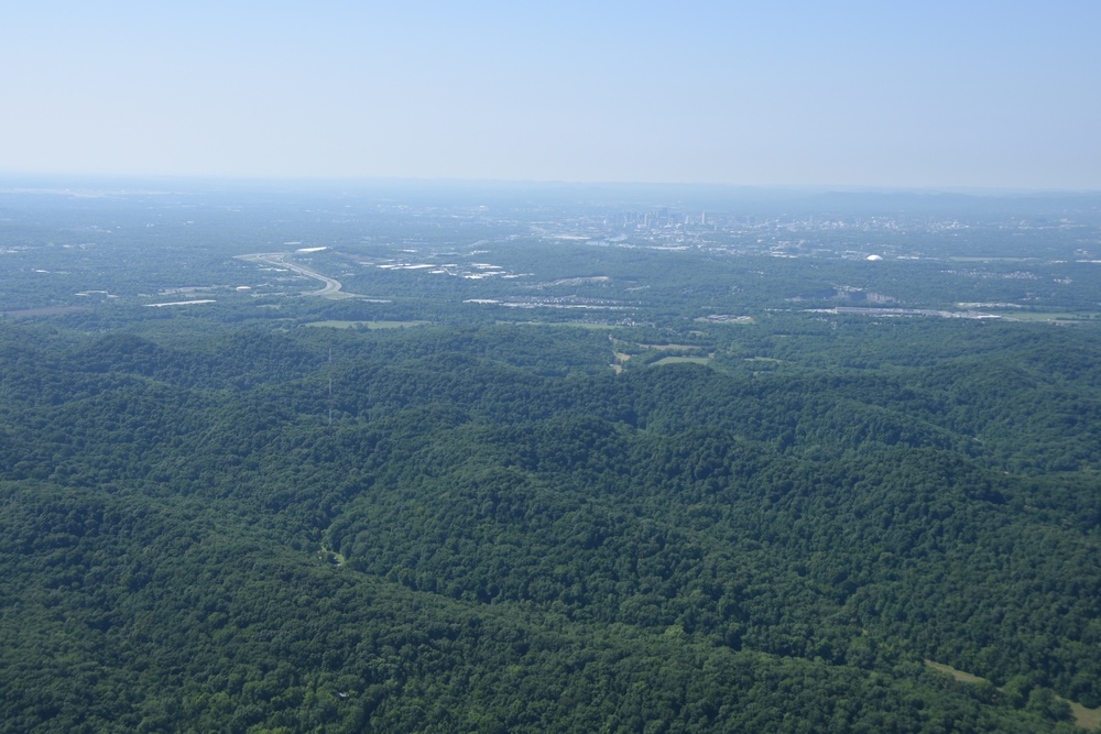 Aerial shots of Nashville and surrounding areas