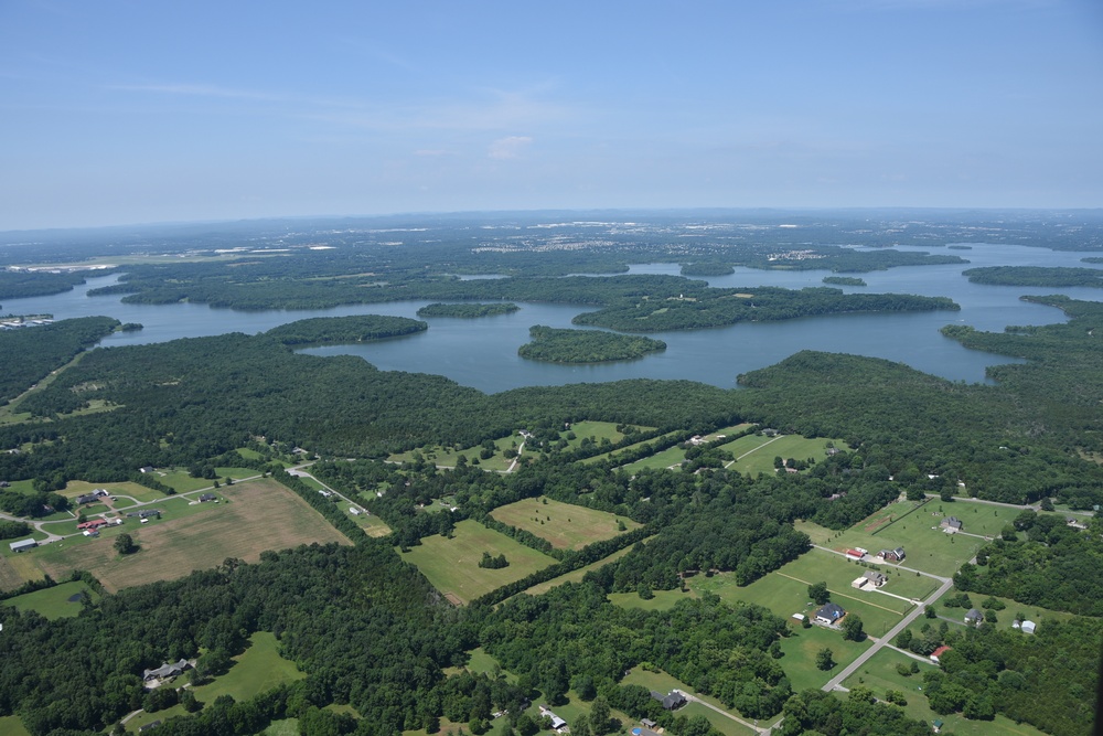 Aerial shots of Nashville and surrounding areas