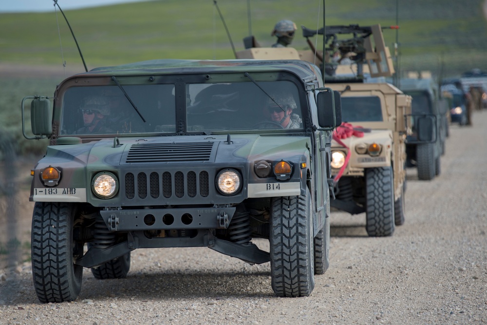 Idaho Air National Guard works with Oregon Air National Guar at the Orchard Combat Training Center