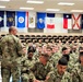 Army Reserve CSM visits with Fort McCoy NCOA students