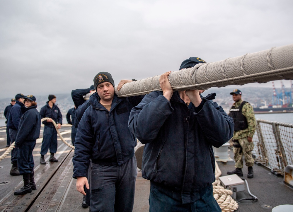USS Michael Murphy Departs Valparaiso, Chile USS Michael Murphy Departs Valparaiso, Chile