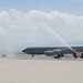 Col. Dan Boyack performs &quot;fini-flight&quot; at Roland R. Wright ANG Base