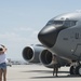 Col. Dan Boyack performs &quot;fini-flight&quot; at Roland R. Wright ANG Base