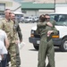 Col. Dan Boyack performs &quot;fini-flight&quot; at Roland R. Wright ANG Base