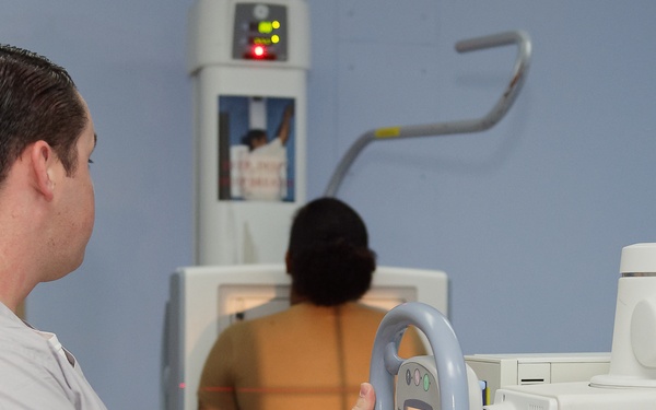 Hospital Corpsman takes X-rays