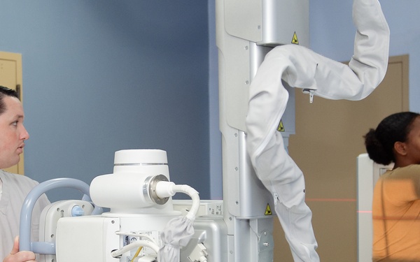 Hospital Corpsman takes X-rays